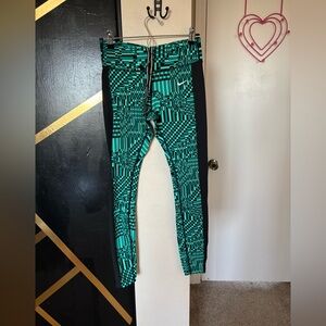 (NIKE) Stylish Green Patterned womens Leggings